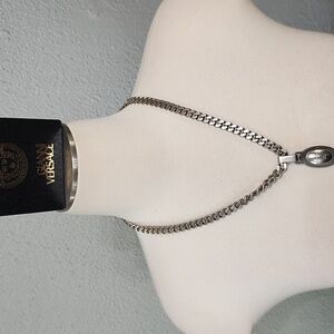 Gianni Versace Vintage Unisex Necklace Silverplated Heavy